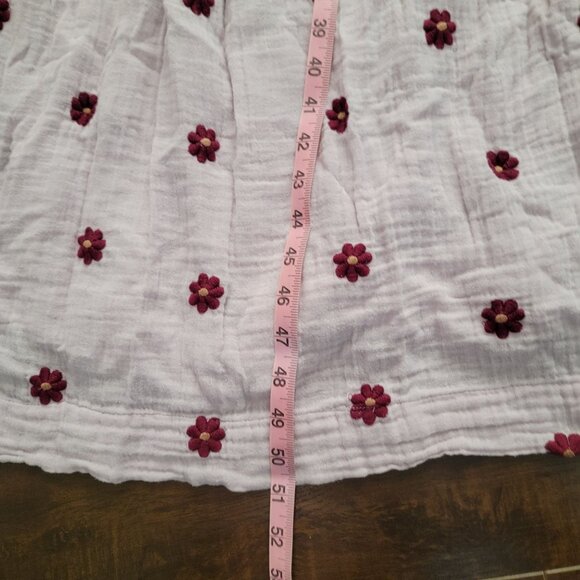 Free People Dahlia Dress Womens L Boho Chic Cottage Embroidered Maxi Purple - Picture 7 of 7